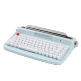 Retro Round Key Wireless Typewriter Keyboard